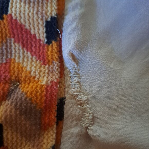 Urban Outfitters Women's Fall Chevron Stripe Corduroy Bib Overalls Sz Large-Flaw - Picture 15 of 16